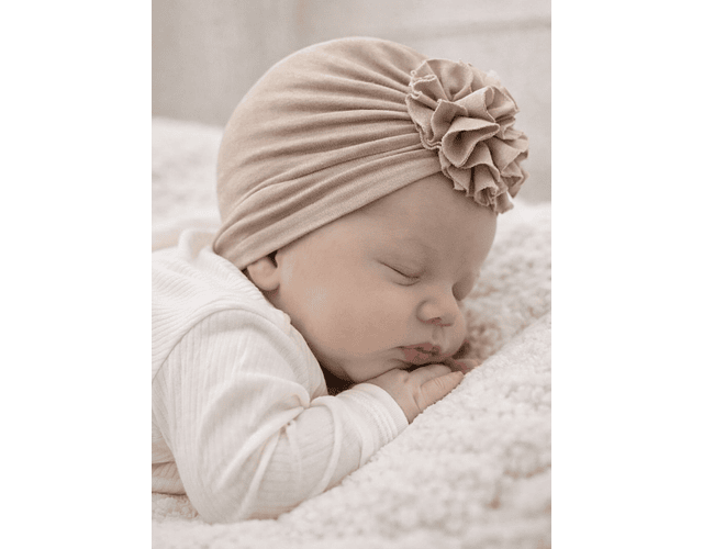 Turbante beige  algodón