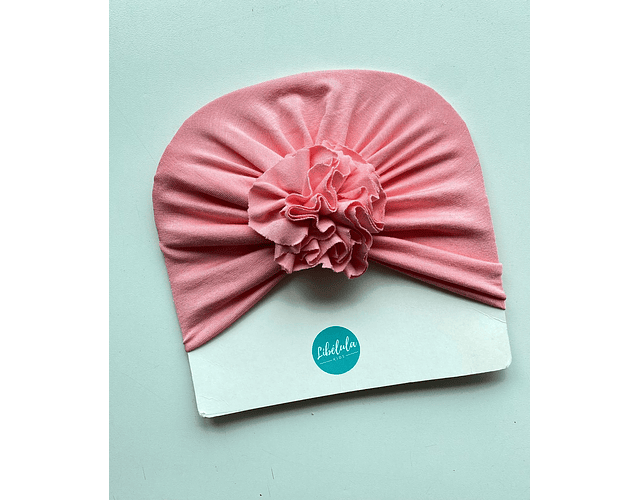 Turbante rosado barbie algodón