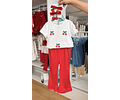 Conjunto algodón pantalón + polera cerezas 