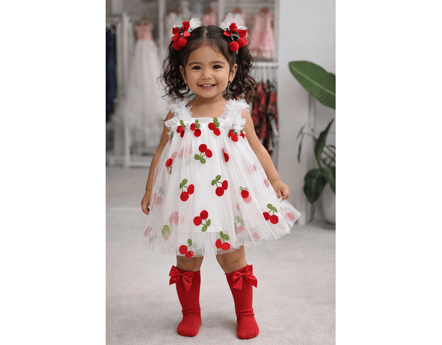 Vestido Rosie cerezas 