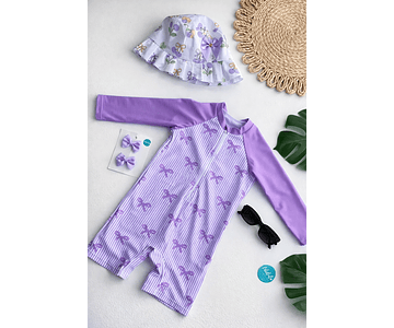 Traje de baño coquette lila 