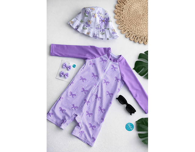 Traje de baño coquette lila 