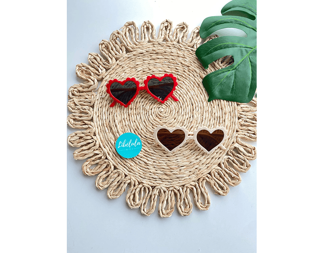 Lentes de sol corazón 