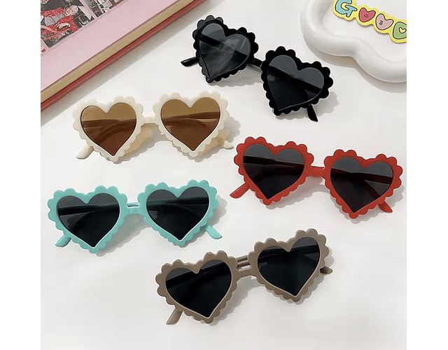 Lentes de sol corazón 