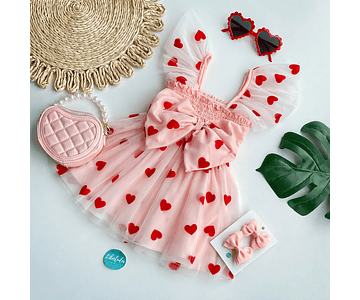 Vestido corazones  san Valentín 