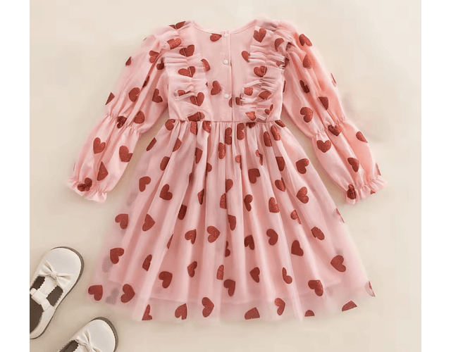 Vestido corazones  san Valentín coquette 