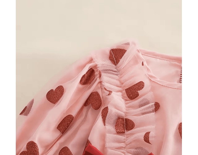 Vestido corazones  san Valentín coquette 