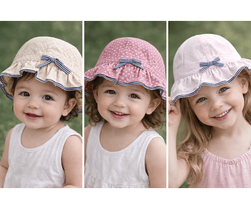 Sombreros niña pompom