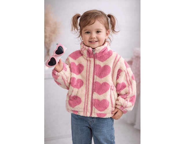 Poleron corazones polar 