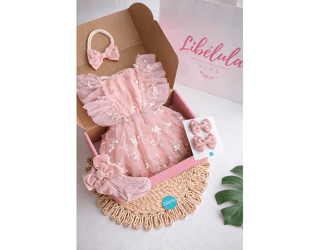 Vestido luna rosa pastel  