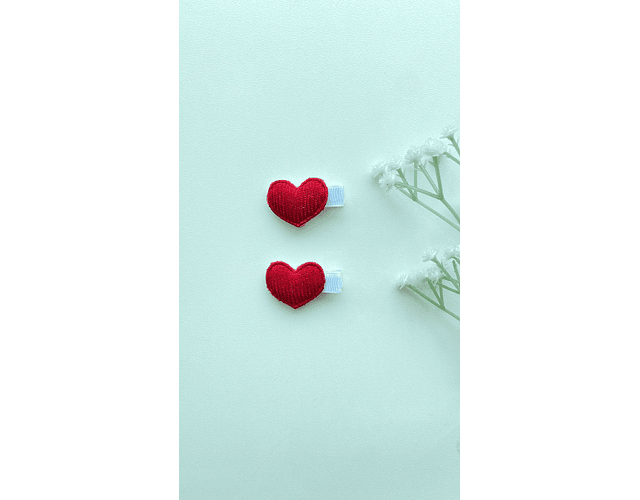 Pack corazones velcro 