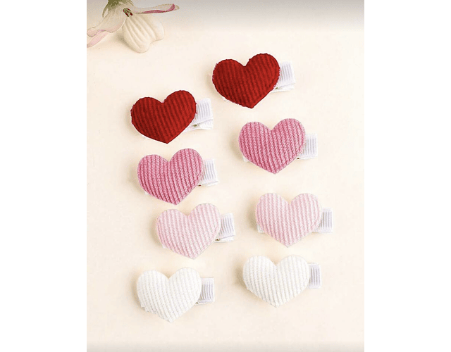 Pack corazones velcro 