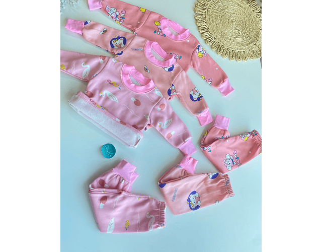Pijamas niña térmicas micropolar 1 a 8 años 