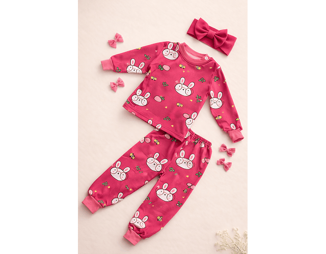 Pijamas niña térmicas micropolar 1 a 8 años 