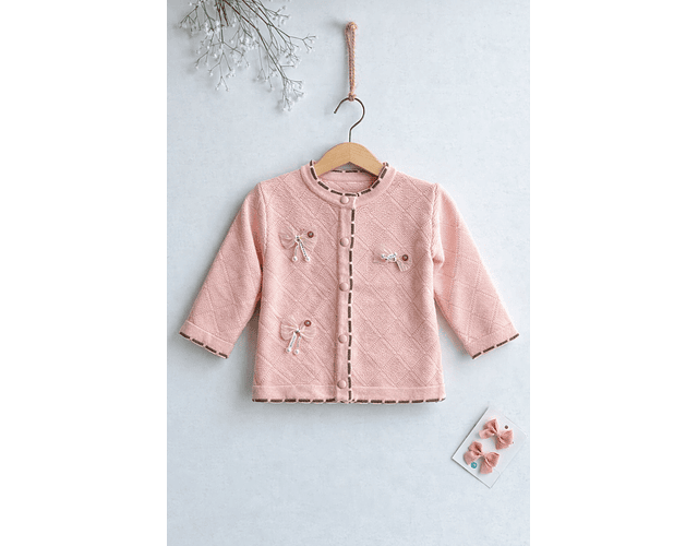 Chaleco lanilla hipoalergenica lazo 