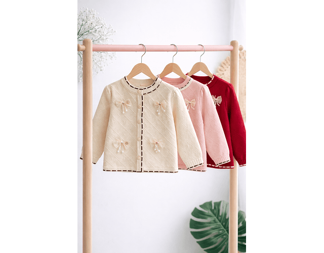 Chaleco lanilla hipoalergenica lazo 