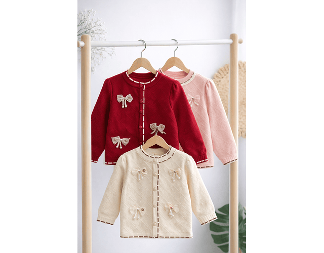 Chaleco lanilla hipoalergenica lazo 