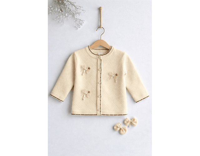 Chaleco lanilla hipoalergenica lazo 