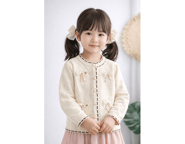 Chaleco lanilla hipoalergenica lazo 