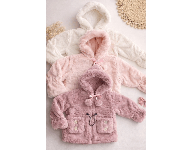 Abrigo térmico de piel osito 