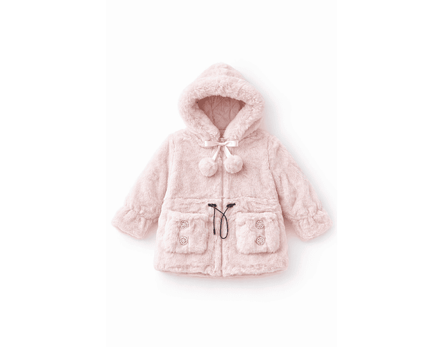 Abrigo térmico de piel osito 