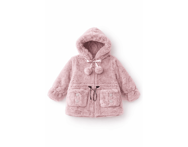 Abrigo térmico de piel osito 