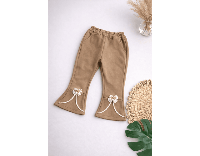 Pantalón flare algodón otoño 