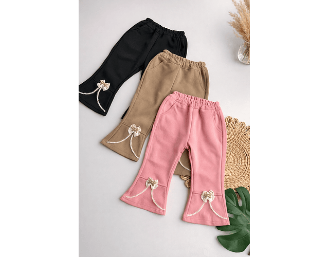 Pantalón flare algodón otoño 