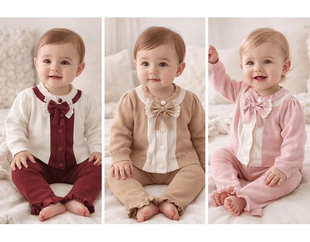 Set tejido lanilla hipoalergenica 