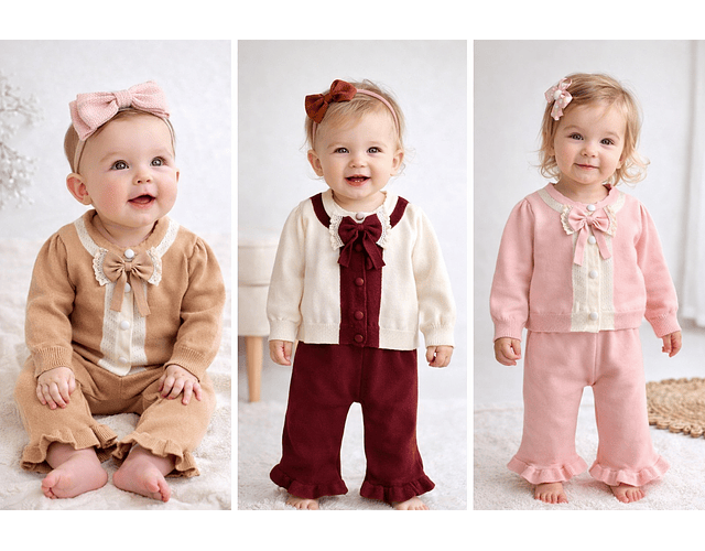 Set tejido lanilla hipoalergenica 