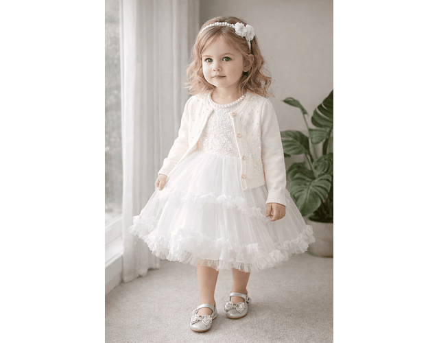 Vestido Gala Zoe blanco 