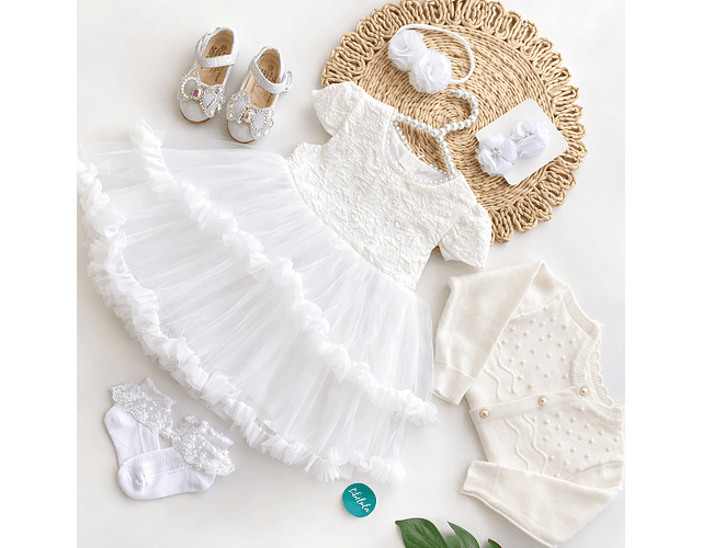 Vestido Gala Zoe blanco 