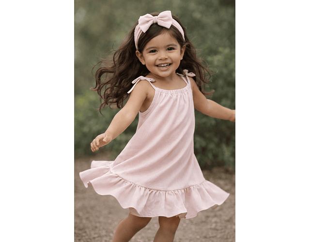 Vestidos lino Cammel y nude 