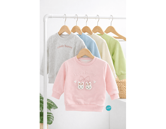 Poleron algodón conejito 