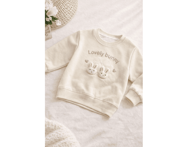 Poleron algodón conejito 