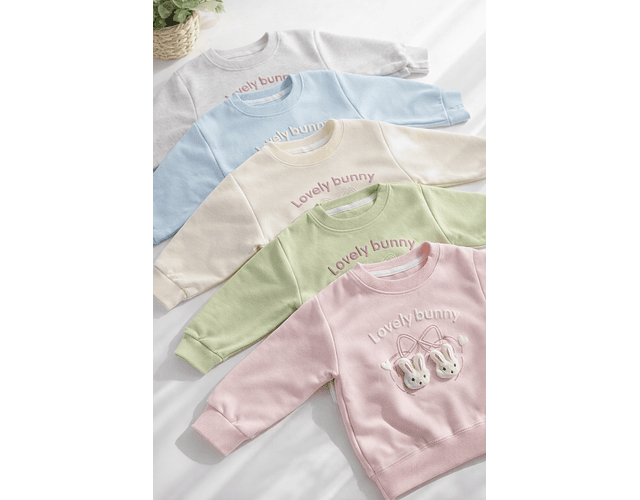 Poleron algodón conejito 