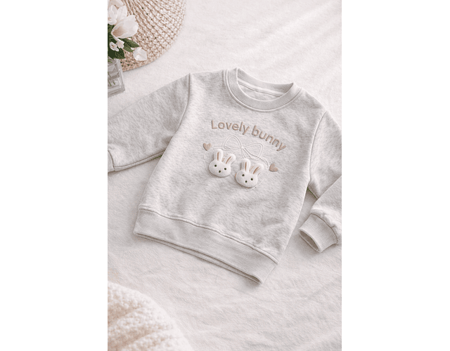 Poleron algodón conejito 