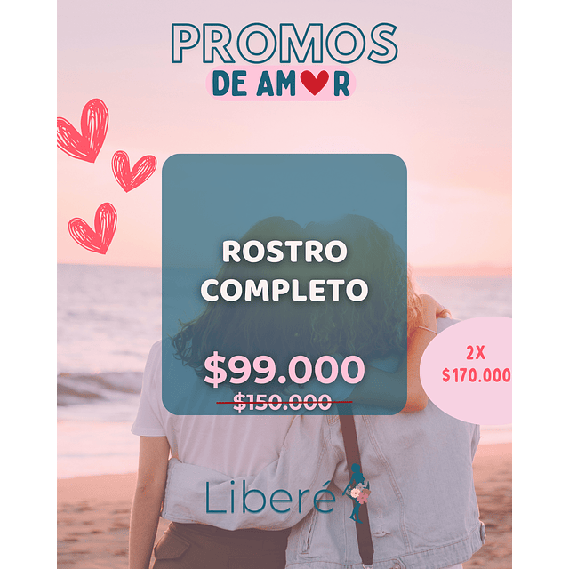 MES DEL AMOR - PROMO ROSTRO 💕 con opción 2X 