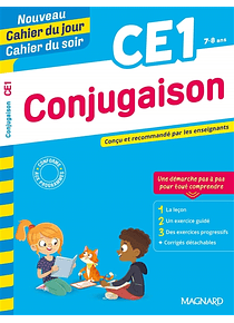Cahier du jour Cahier du soir - CE1 - 7/8 ans : Conjugaison