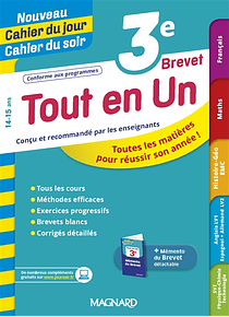Tout en un - Brevet 3e - 14/15 ans : Toutes les matières