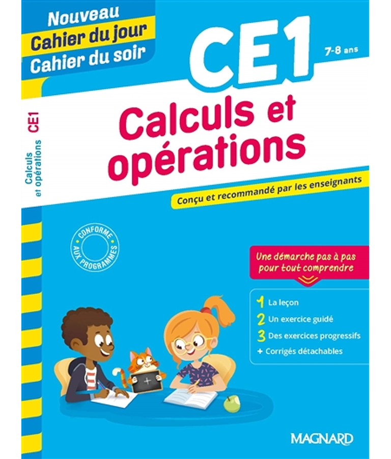 Cahier du jour Cahier du soir - CE1 - 7/8 ans : Calculs et opérations