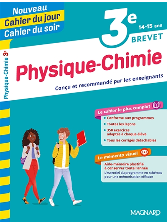 Cahier du jour Cahier du soir - 3e - 14/15 ans : Physique chimie
