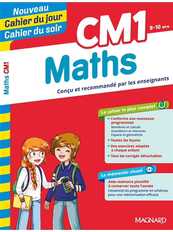 Cahier du jour Cahier du soir - CM1 - 9/10 ans : Maths