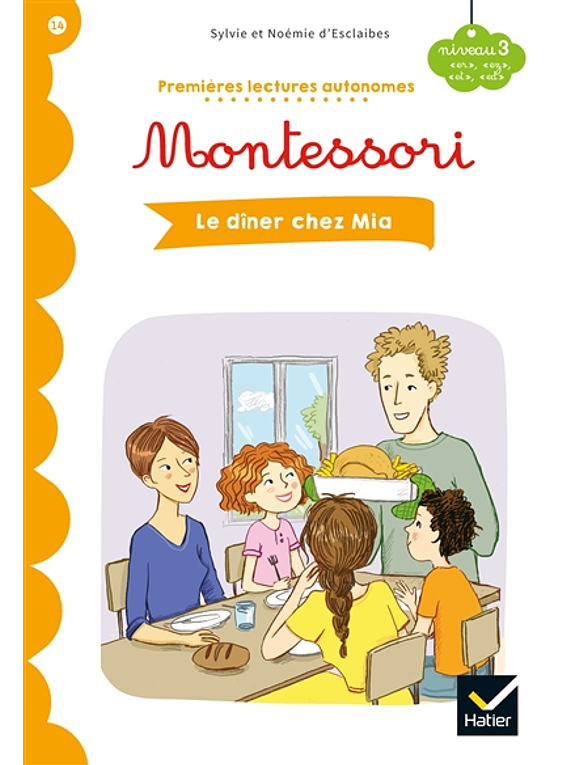 Premières lectures autonomes Montessori - Le dîner chez Mia
