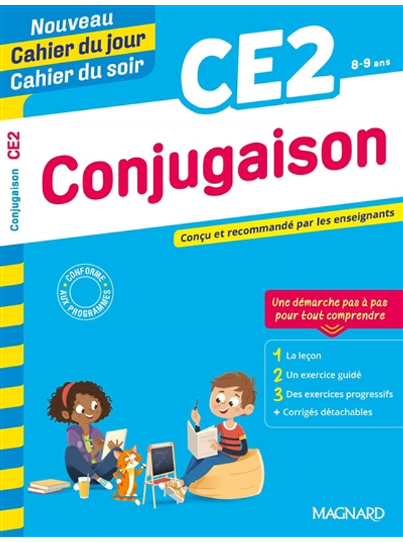 Cahier du jour Cahier du soir - CE2 - 8/9 ans : Conjugaison