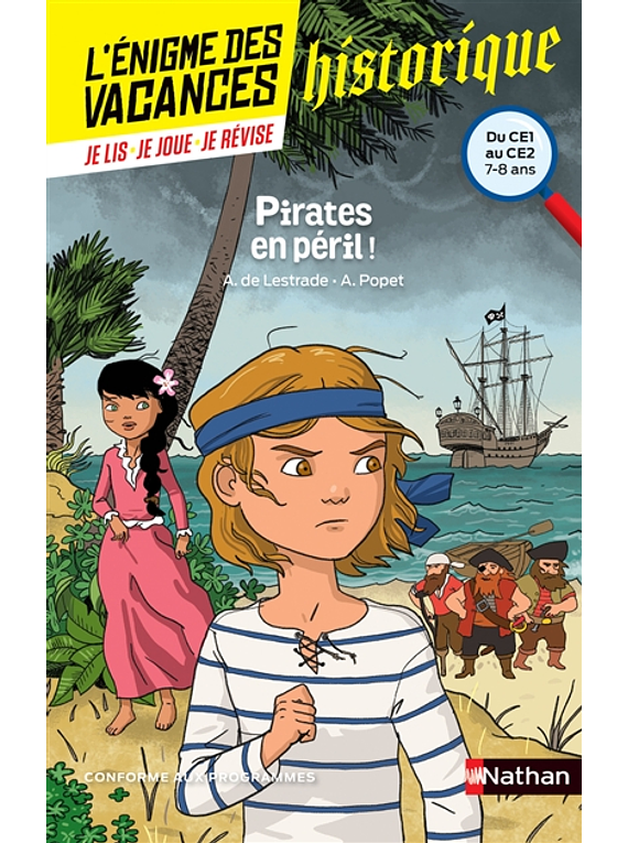 L'énigme des vacances - du CE1 au CE2, 7-8 ans - Pirates en péril ! 
