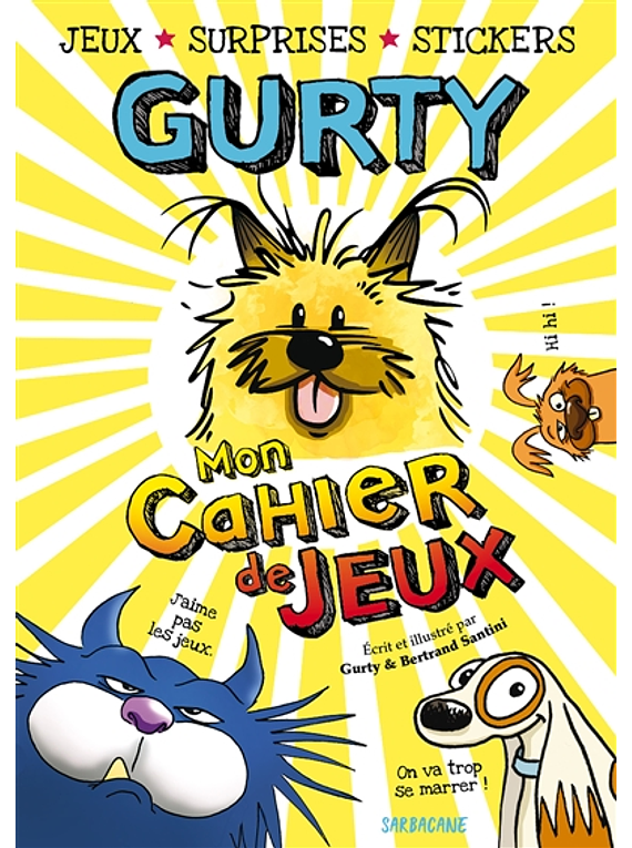 Gurty - mon cahier de jeux, de Bertrand Santini