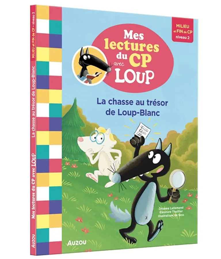 Mes lectures du CP avec Loup - La chasse au trésor de Loup-Blanc, de Orianne Lallemand 