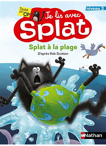 Je lis avec Splat - Splat à la plage, de Amy Hsu Lin 
