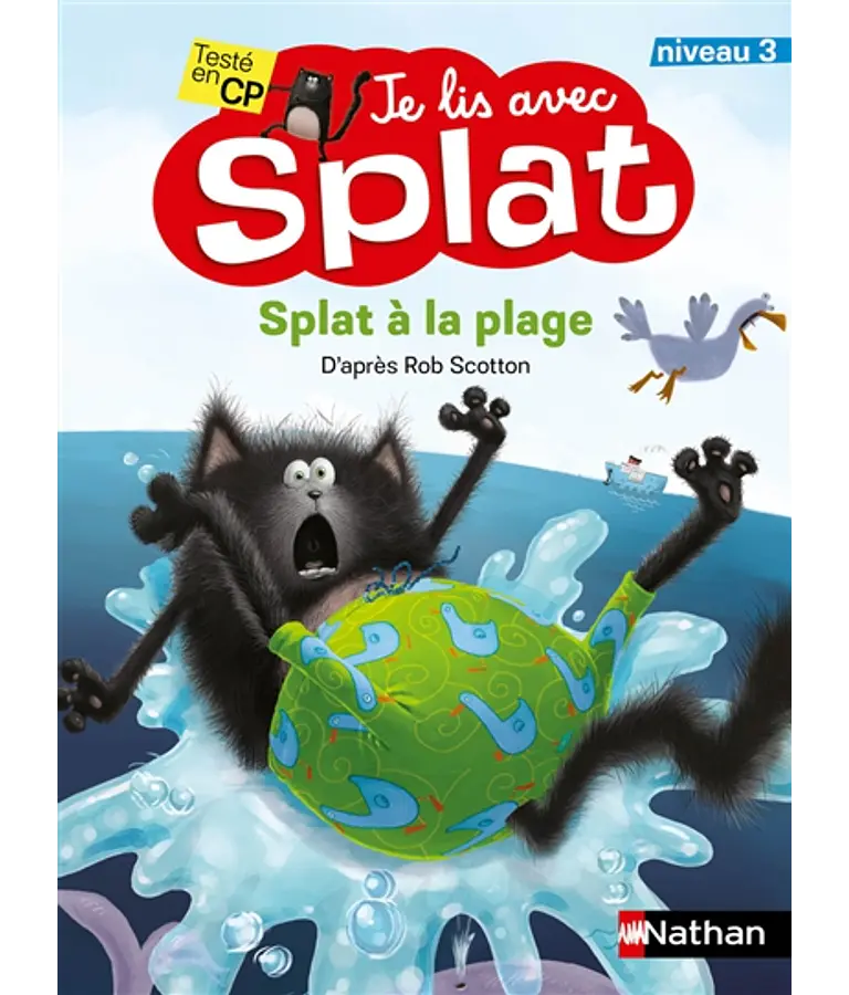 Je lis avec Splat - Splat à la plage